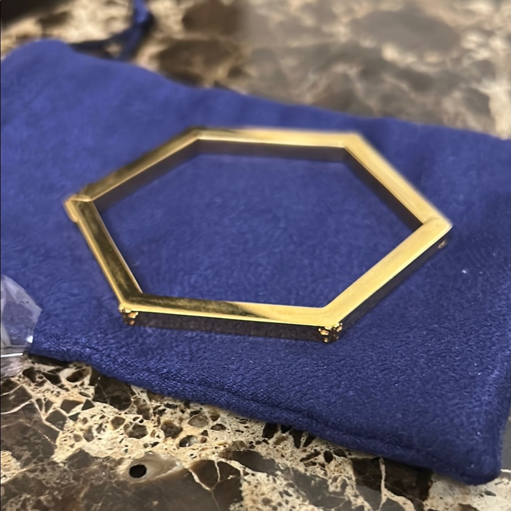Hexagonal Gold Bracelet